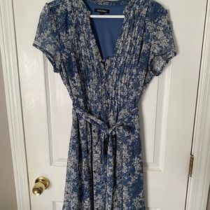 Blue formal midi dress